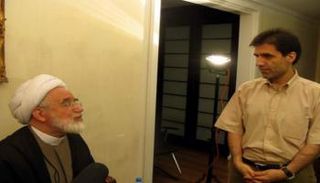 مهدي كروبي ونجله