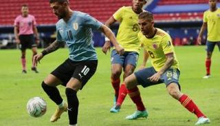 من مباراة كولومبيا وأوروجواي