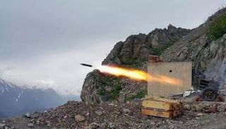 صاروخ كاتيوشا بعد إطلاقه بالعراق - أرشيفية