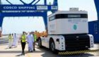 "كوسكو أبوظبي" تطلق أول نظام للشاحنات ذاتية القيادة في موانئ المنطقة