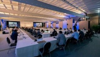 جانب من اجتماع ملتقى الحوار الليبي السابق بجنيف