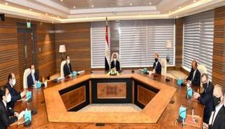 بريندان بيكتل رئيس شركة بكتل الأمريكية مع الرئيس السيسى