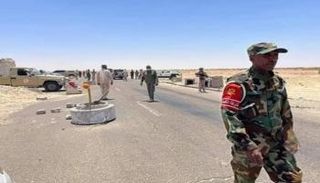 قوات الجيش الليبي داخل مدينة مرزق