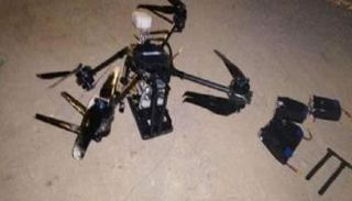 حطام مسيرة إسرائيلية - أرشيفية