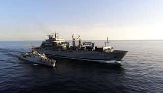 قطعة بحرية تابعة لعملية إيرني الأوروبية (أرشيفية)