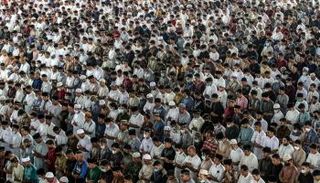 جانب من صلاة عيد الأضحى في إندونيسيا