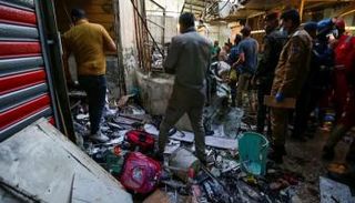 آثار تفجير سوق بمدينة الصدر في العراق - أرشيفية