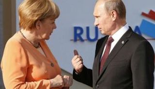أنجيلا ميركل وفلاديمير بوتين - أرشيفية