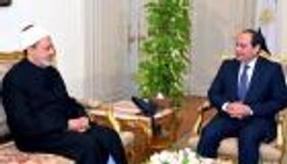 رسالة دعم من شيخ الأزهر للرئيس المصري