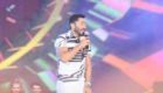 صور.. تامر حسني يخطف الأنظار في حفل "العلمين الجديدة"