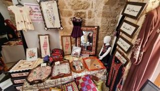 جانب من المعرض التراثي في غزة