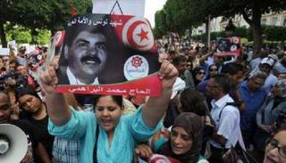 مظاهرات سابقة في تونس تحمل الإخوان مسؤولية اغتيال البراهمي