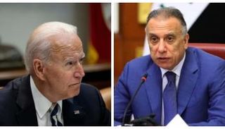 مصطفى الكاظمي وجو بايدن