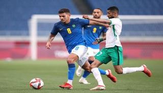المنتخب السعودي الأولمبي ضد البرازيل