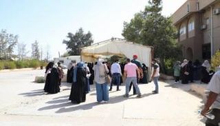 أحد مراكز التطعيم ضد كورونا في ليبيا - أرشيفية