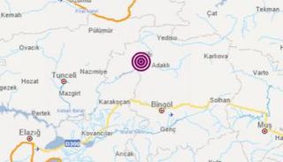 النقطة التي ضربها الزلزال