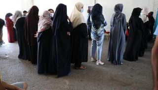 أحد مراكز التطعيم ضد كورونا في ليبيا- أرشيفية