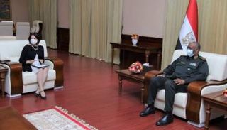 عبد الفتاح البرهان وروز ماري ديكارلو