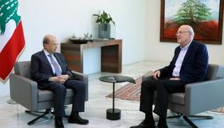 ميشال عون ونجيب ميقاتي 