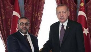 خالد المشري مع الرئيس التركي رجب طيب أردوغان