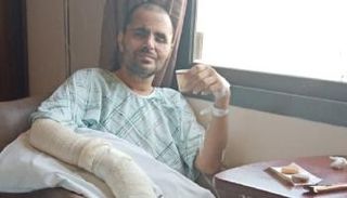 أحد المصابين في انفجار مرفأ بيروت