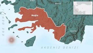 النقطة التي ضربها الزلزال