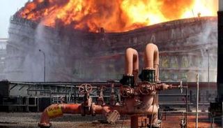 حريق سابق جنوب طهران