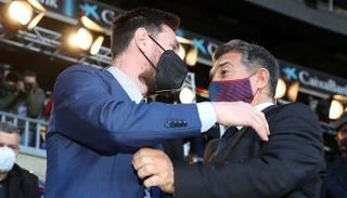 ليونيل ميسي وخوان لابورتا