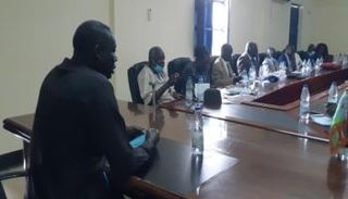 جانب من اجتماعات اللجنة بأبيي اليوم