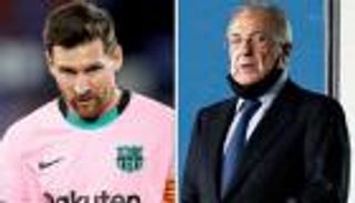 فلورنتينو بيريز يجيب.. هل تسبب ريال مدريد في رحيل ميسي عن برشلونة؟