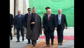 ديك تشيني وحامد كرزاي في كابول