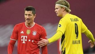 إيرلينج هالاند وروبرت ليفاندوفسكي