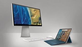  الحاسوب اللوحي Chromebook x2 11 والحاسوب Chromebase AiO من إتش بي