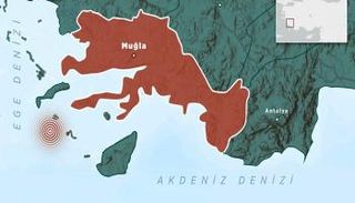 النقطة التي ضربها الزلزال