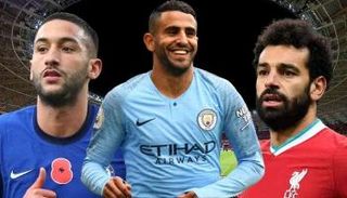 محمد صلاح ورياض محرز وحكيم زياش