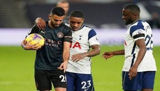 رياض محرز نجم مانشستر سيتي ضد توتنهام