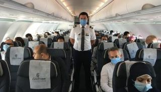 من داخل طائرة مصر للطيران