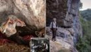 صور.. "رجل الكهف" الصربي يخرج من عزلته لتلقي لقاح كورونا