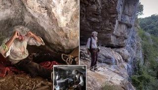 رجل الكهف الصربي بانتا بتروفيتش