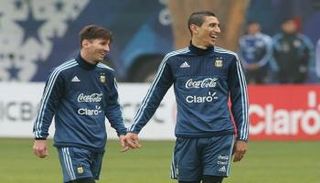 ميسي ودي ماريا في منتخب الأرجنتين