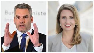 وزير الداخلية ووزيرة الاندماج بالنمسا