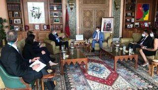 جانب من المباحثات الأمريكية المغربية