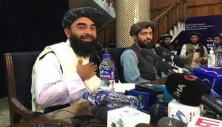  المتحدث الرسمي باسم حركة طالبان  ذبيح الله مجاهد - أ.ف.ب