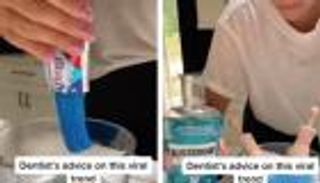 مزيج المعجون وغسول الفم.. طبيب أسنان يحذر من "ترند تيك توك"