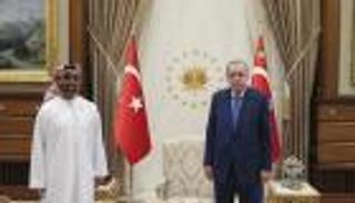 الرئيس التركي يستقبل وفدا إماراتيا برئاسة طحنون بن زايد