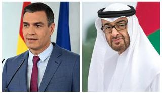 الشيخ محمد بن زايد آل نهيان ورئيس الوزراء الإسباني
