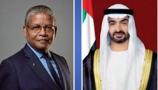 الشيخ محمد بن زايد آل نهيان ورئيس جمهورية سيشل