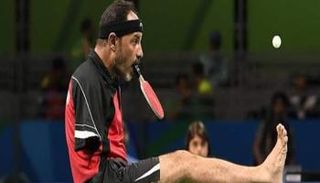 ابراهيم حمدتو لاعب المنتخب المصري لتنس الطاولة البارالمبي