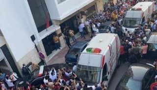 تجمهر للمواطنين قرب مسرح الجريمة