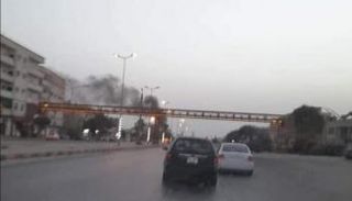 صورة متداولة من الهجوم على النقطة الأمنية غربي ليبيا